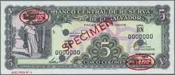 110.560.260: Banknoten - Amerika - El Salvador