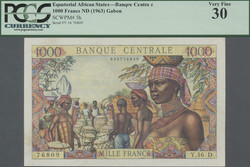 110.550.25: Banknoten - Afrika - Äquatorial-Afrikanische Staaten