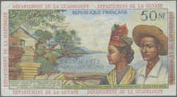 110.560.116: Banknoten - Amerika - Französische Antillen (Guyana, Guadeloupe, Martinique)