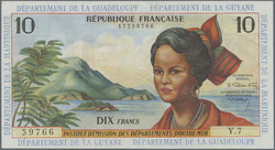110.560.116: Banknoten - Amerika - Französische Antillen (Guyana, Guadeloupe, Martinique)