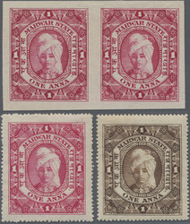 7462: Sammlungen und Posten Indien Feudalstaaten