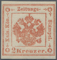 4775: Österreich Lombardei Venetetien Zeitungsstempelmarken