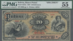 110.560.50: Banknoten - Amerika - Bolivien