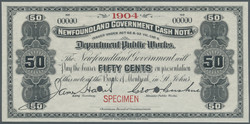 110.560.210: Banknoten - Amerika - Neufundland
