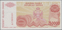 110.50: Banknoten - Bosnien - Herzegowina