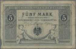 110.80.20.70: Banknoten - Deutschland - Deutsches Reich ab 1871 - Reichsbanknoten 1924-1945