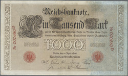 110.80.20.70: Banknoten - Deutschland - Deutsches Reich ab 1871 - Reichsbanknoten 1924-1945