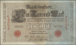 110.80.20.70: Banknoten - Deutschland - Deutsches Reich ab 1871 - Reichsbanknoten 1924-1945