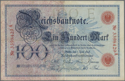 110.80.20.70: Banknoten - Deutschland - Deutsches Reich ab 1871 - Reichsbanknoten 1924-1945