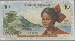 110.560.116: Banknoten - Amerika - Französische Antillen (Guyana, Guadeloupe, Martinique)