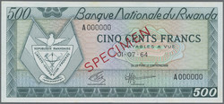 110.550.310: Banknoten - Afrika - Ruanda