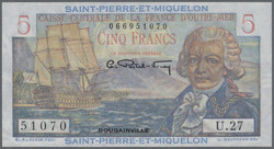 110.560.255: Banknoten - Amerika - St. Pierre & Miquelon