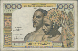 110.550.470: Banknoten - Afrika - Westafrikanische Staaten