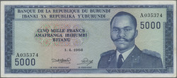 110.550.90: Banknoten - Afrika - Burundi