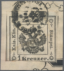4775: Österreich Lombardei Venetetien Zeitungsstempelmarken