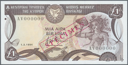 110.540: Banknotes - Cyprus