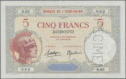 110.550.100: Banknoten - Afrika - Dschibuti