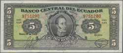 110.560.100: Banknoten - Amerika - Ecuador
