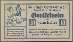 110.370: Banknoten - Österreich / Römisch Deutsches Reich