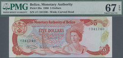 110.560.35: Banknoten - Amerika - Belize (British Honduras)