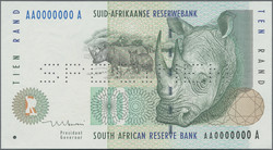 110.550.390: Banknotes – Africa - South Africa