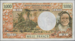 110.580.50: Banknoten - Ozeanien - Neue Hebriden