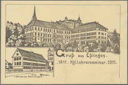 107300: Germany West, Zip Code W-72, 730 Esslingen am Neckar - Picture postcards
