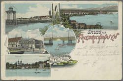107990: Germany West, Zip Code W-79, 799 Friedrichshafen - Picture postcards
