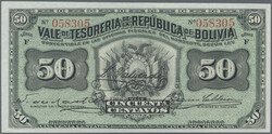 110.560.50: Banknotes – America - Bolivia