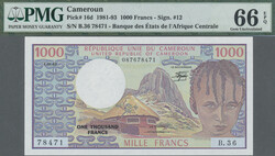 110.550.160: Banknotes – Africa - Cameroon