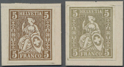 5655146: Switzerland sitting Helvetia perforated