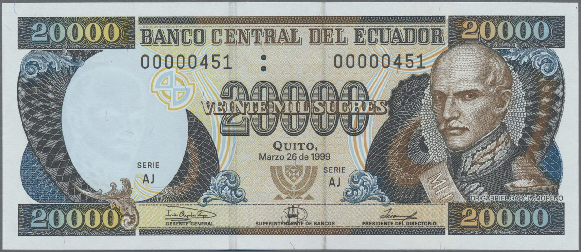 110.560.100: Banknoten - Amerika - Ecuador