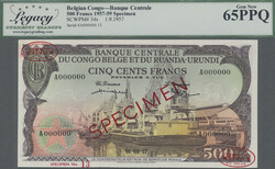 110.550.55: Banknoten - Afrika - Belgisch Kongo