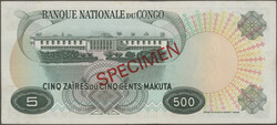110.550.190: Billets - Afrique - République du Congo