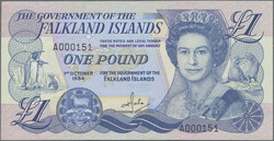 110.560.110: Banknotes – America - Falkland Islands