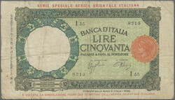 110.550.156: Banknoten - Afrika - Italienisch Ostafrika