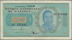 110.550.175: Billets - Afrique - Katanga