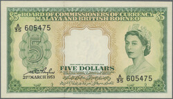 110.570.296: Banknoten - Asien - Malaya & Britisch Borneo