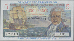 110.560.255: Banknoten - Amerika - St. Pierre & Miquelon