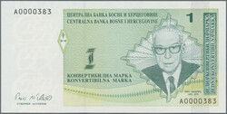 110.50: Banknoten - Bosnien - Herzegowina