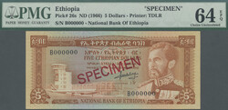 110.550.30: Banknotes – Africa - Ethiopia