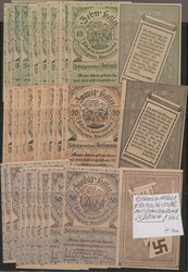 Amstetten, Antisemitenbund, 10,20,50 Heller 16.4.1920, 10 sets, UNC ...