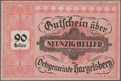 Hargelsberg, Ortsgemeinde, 25,40,60,75,90 Heller o.D., K/K S 349 II a ...