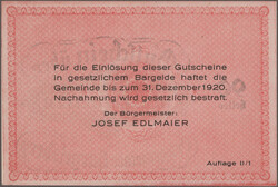 Hargelsberg, Ortsgemeinde, 25,40,60,75,90 Heller o.D., K/K S 349 II a ...