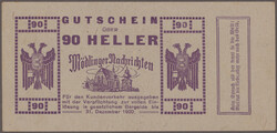 Mödling, Mödlinger Nachrichten, 10, 20, 30, 40, 50, 70, 80, 90 ...