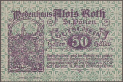St. Pölten, Lederhaus Richard Lustig, 10 Heller o.D., Modenhaus ...