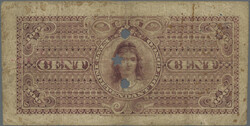 14.05.2025: Lot withdrawn!100 Francs 7.2.1896, P. 2 b, cancelled, ...