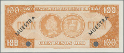Banco Central de la República Dominicana, pair with 100 and 500 ...