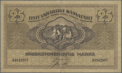 25 Marka 1919, 500 Marka 1920, 50 Marka 1919, P. 47 b, 49 a, 55 b, XF ...