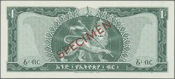 1,5,10,50,100 Dollars 1966, SPECIMEN, P. 25-29s, UNC